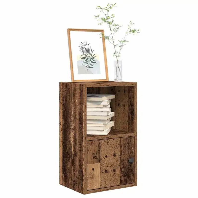 Beukenboekenkast van bewerkt hout voor stijl en functionaliteit - Oud hout / 1 / 52 cm - Boekenkasten