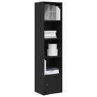 Beukenboekenkast van bewerkt hout voor stijl en functionaliteit - Zwart / 1 / 127 cm - Boekenkasten