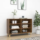 Bewaarkast van bewerkt hout met Scandinavische charme - bruin eikenkleur / 1 - Opbergkasten & lockerkasten
