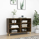 Bewaarkast van bewerkt hout met Scandinavische charme - Gerookt eiken / 1 - Opbergkasten & lockerkasten