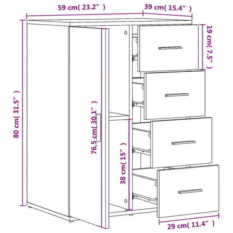 Bewerk hout Dressoir en Buffetkast met trendy en duurzaam ontwerp - Dressoirs & buffetkasten