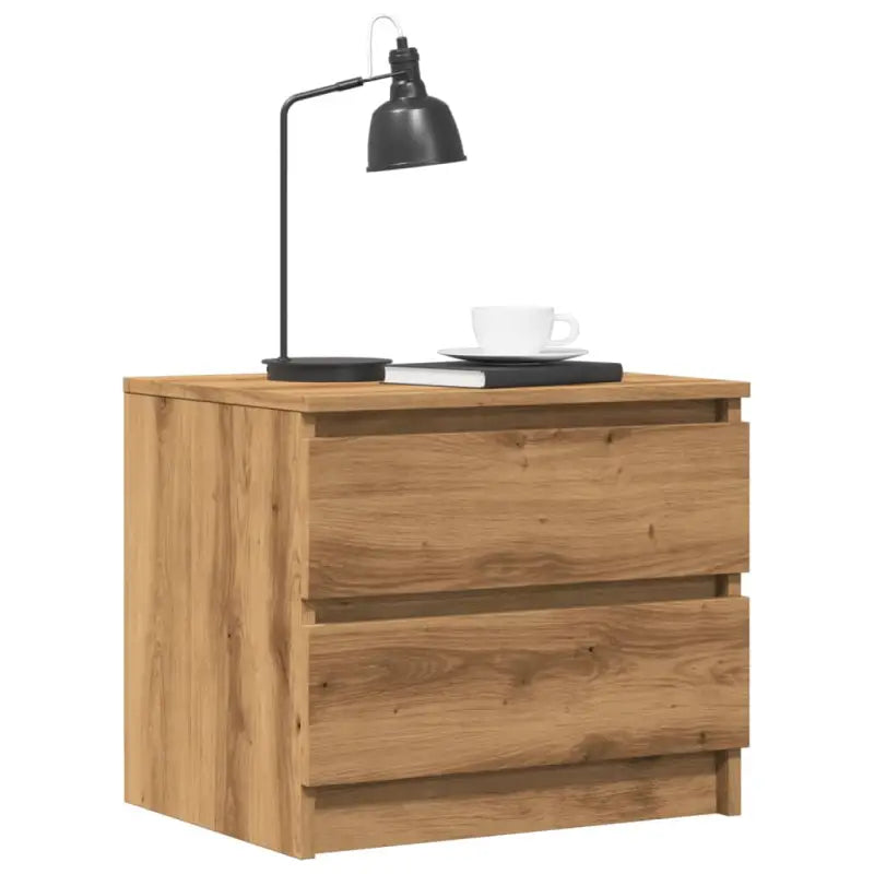 Bewerk hout nachtkastjes voor een chique en duurzame interieurstijl - artisanaal eikenkleurig / 1 - Nachtkastjes