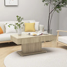 Bewerk hout salontafel voor een tijdloze woonkamersetting - Sonoma eiken / 1 - Salontafels