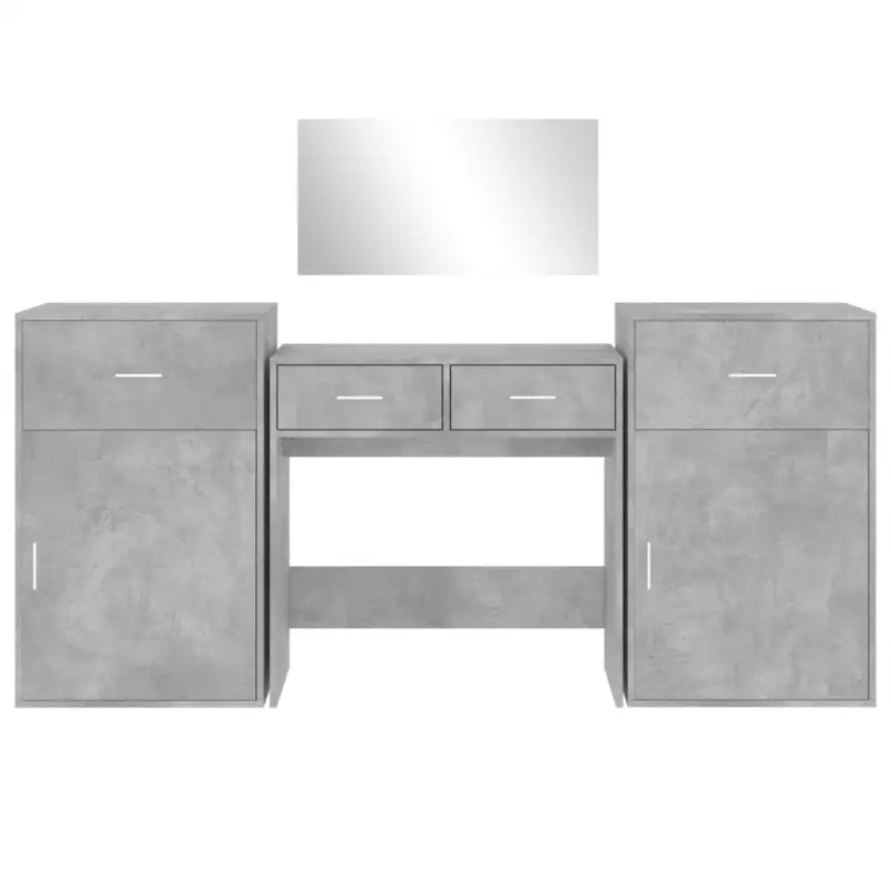 Bewerk hout stijlvolle slaapkamermeubelsets met make-uptafel binnen handbereik - Slaapkamermeubelsets
