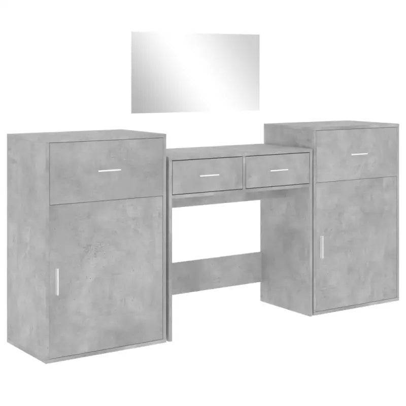 Bewerk hout stijlvolle slaapkamermeubelsets met make-uptafel binnen handbereik - Slaapkamermeubelsets