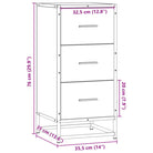 Bewerkt hout dressoir in grijs sonoma met industrieel metalen frame - Dressoirs & buffetkasten
