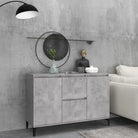 Bewerkt hout dressoir met industriële uitstraling voor de woonkamer - Betongrijs / 1 - Dressoirs & buffetkasten