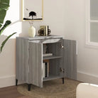 Bewerkt hout grijs Sonoma dressoir met minimalistische charme - Dressoirs & buffetkasten