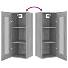 Bewerkt hout Grijs Sonoma dressoir voor muurruimte en decoratie - Dressoirs & buffetkasten