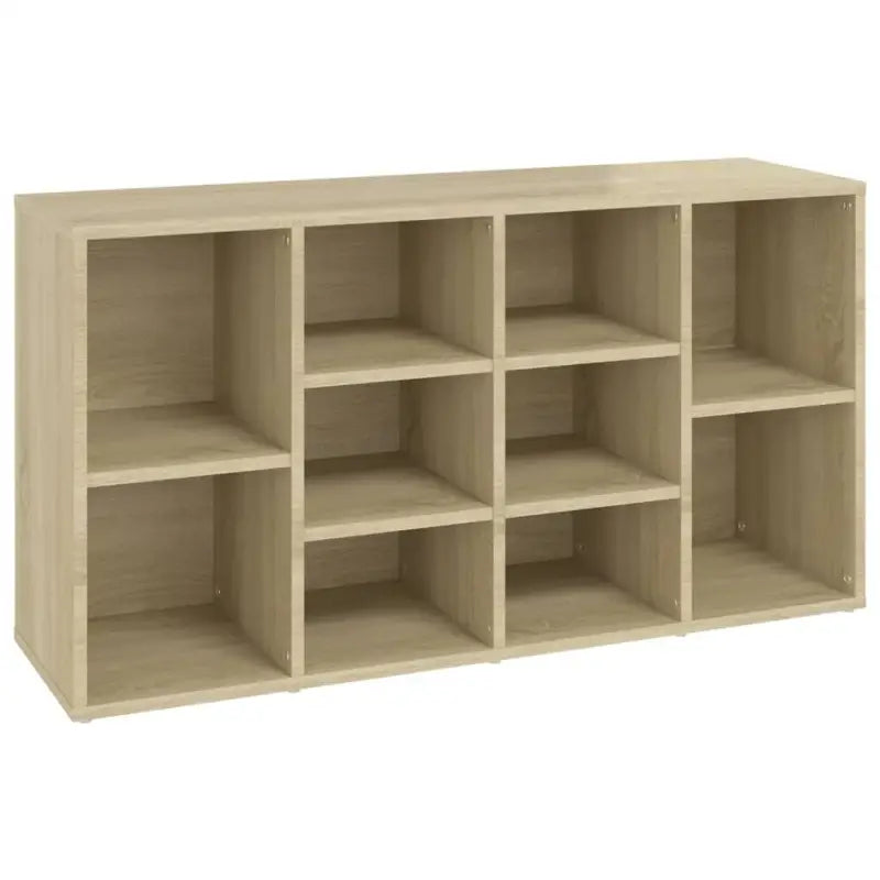 Bewerkt hout schoenenrek en garderobebank met opbergruimte - Sonoma eiken / 1 - Schoenenrekken