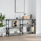 Bewerkte hout bijzettafels met verstelbare poten voor stijlvolle interieurs - Grijs sonoma / 1 / 150 cm - Bijzettafels