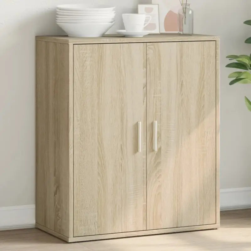 Bewerkte hout Dressoir met stevig en trendy ontwerp - Sonoma eiken / 1 - Dressoirs & buffetkasten