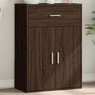 Bewerkte hout Dressoir met trendy en praktische design voor je woonkamer - Wit / 1 - Dressoirs & buffetkasten