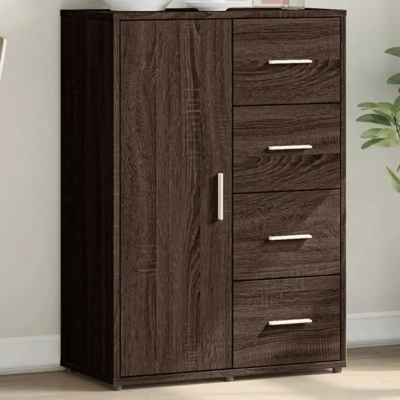 Bewerkte hout Dressoirs en buffetkasten voor een stijlvolle kamer - bruin eikenkleur / 1 - Dressoirs & buffetkasten