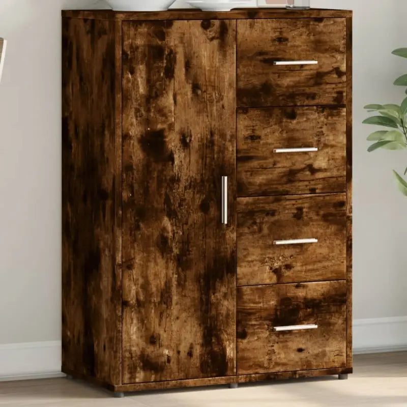Bewerkte hout Dressoirs en buffetkasten voor een stijlvolle kamer - Gerookt eiken / 1 - Dressoirs & buffetkasten