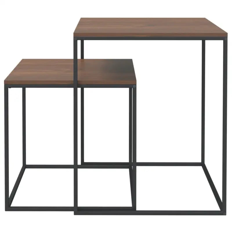 Bewerkte hout salontafels set met elkaar passende tafeltjes - Salontafels