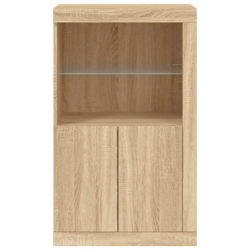 Bijzetkast met RGB LED-verlichting van bewerkt hout - Opbergkasten & lockerkasten