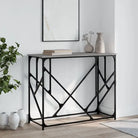 Bijzettafel met bewerkt hout en metalen frame met verstelbare poten - Grijs sonoma / 1 - Bijzettafels