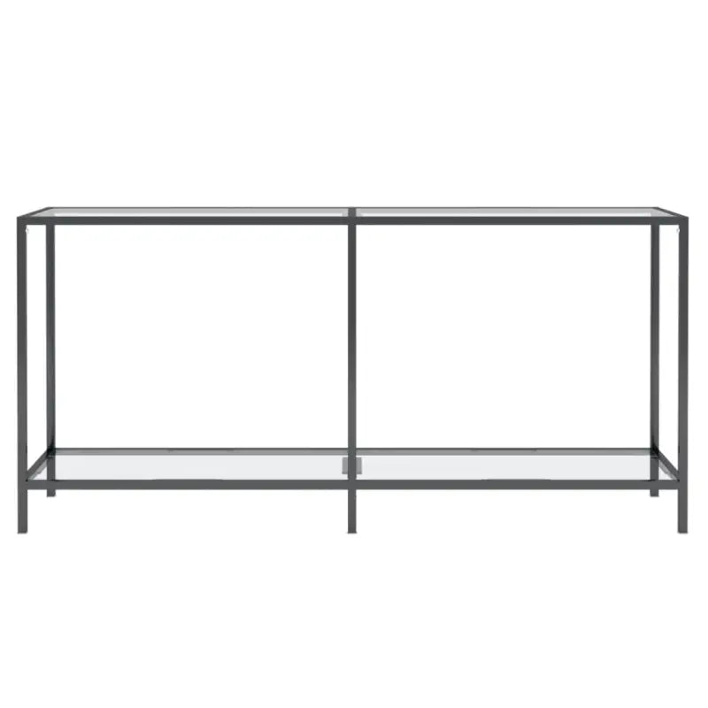 Bijzettafel met gehard glas en gepoedercoat staal voor stijlvolle uitstraling - Bijzettafels