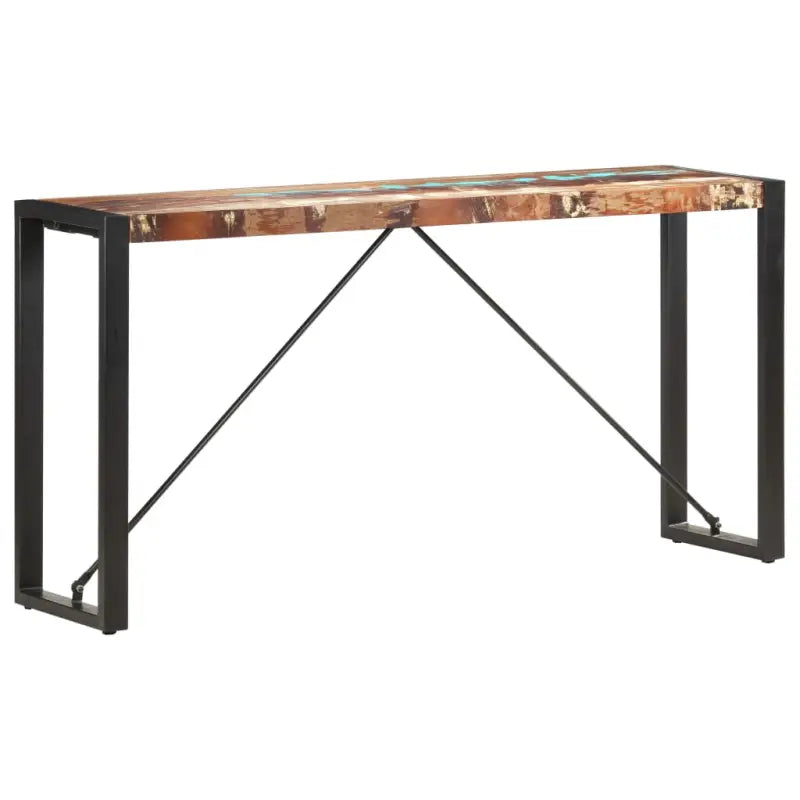 Bijzettafel met industriële charme van massief gerecycled hout - Multikleur / 1 / 150 cm - Bijzettafels