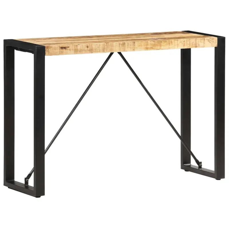 Bijzettafel met industriële charme van massief gerecycled hout - Lichtbruin / 1 / 110 cm - Bijzettafels