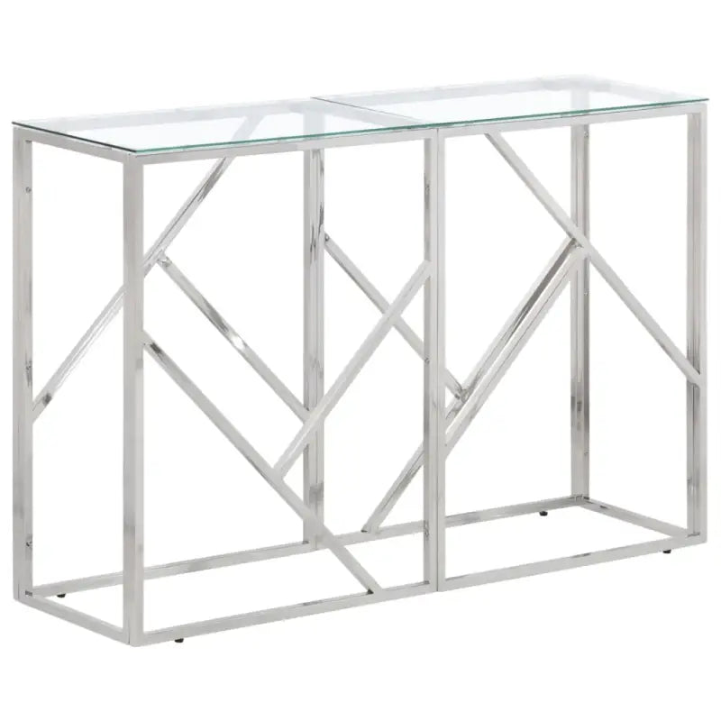 Bijzettafel met massief gerecycled hout voor stijlvolle woonruimte - Zilver / 1 / Glas - Bijzettafels