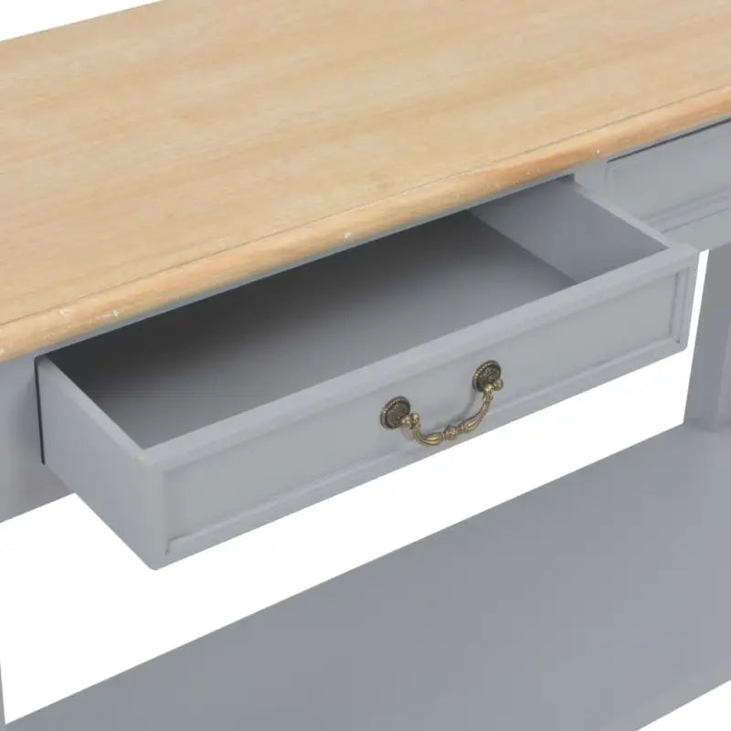 Bijzettafel met massief grenenhouten en paulownia fineer voor elegantie - Bijzettafels