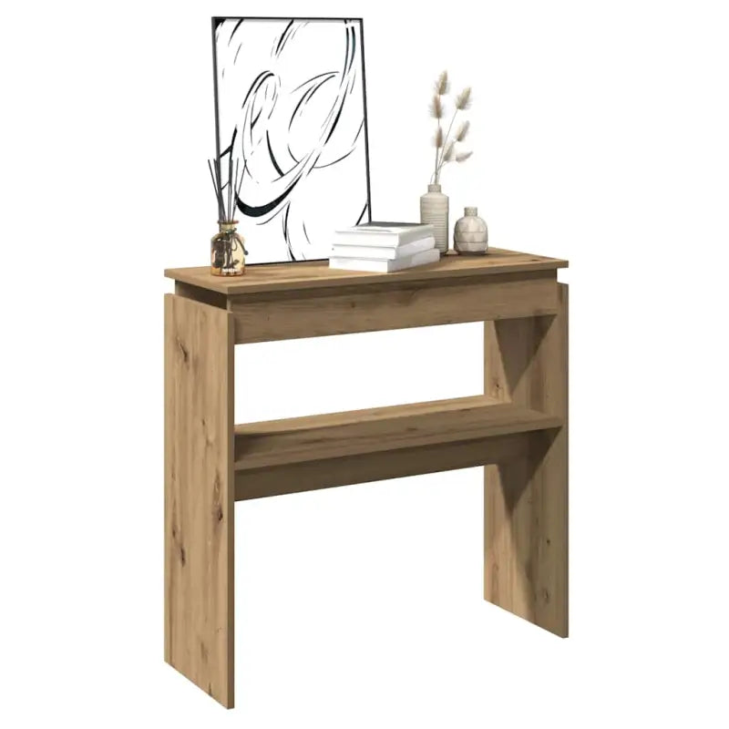 Bijzettafel van bewerkt hout gemakkelijk schoon voor woondecoratie - artisanaal eikenkleurig / 1 / 102 cm - Bijzettafels