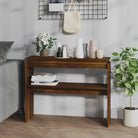 Bijzettafel van bewerkt hout gemakkelijk schoon voor woondecoratie - bruin eikenkleur / 1 / 102 cm - Bijzettafels