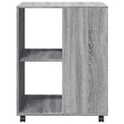 Bijzettafel van bewerkt hout in grijs sonoma eiken stijl - Archiefkasten