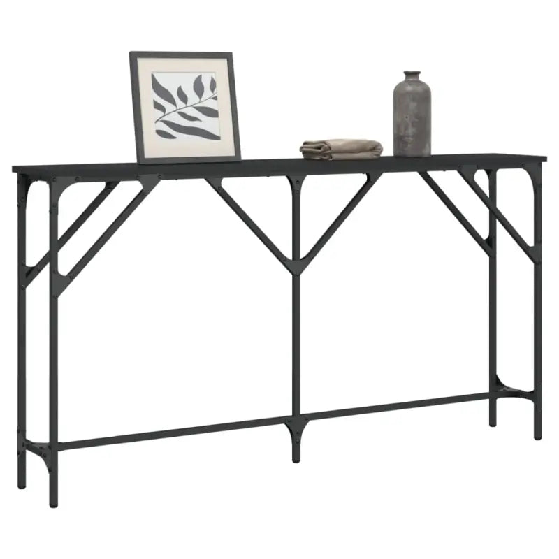Bijzettafels met bewerkt hout en metalen frame voor elegante interieurs - Bijzettafels