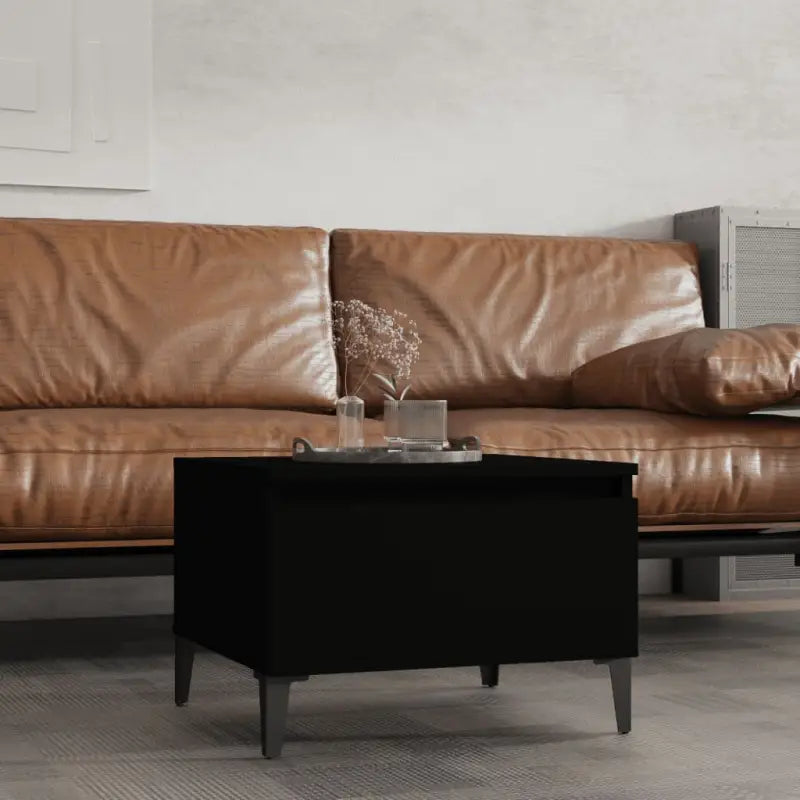 Bijzettafels met bewerkt hout voor een industriële woonkamerstijl - Zwart / 1 - Bijzettafels