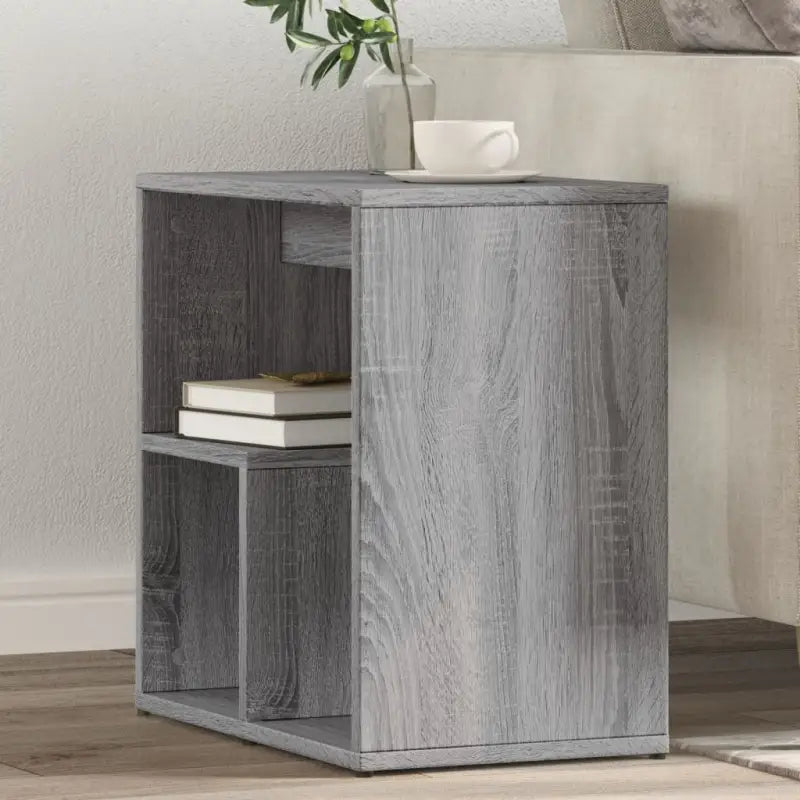 Bijzettafels met bewerkt hout voor een trendy en duurzame inrichting - Grijs sonoma / 1 - Bijzettafels