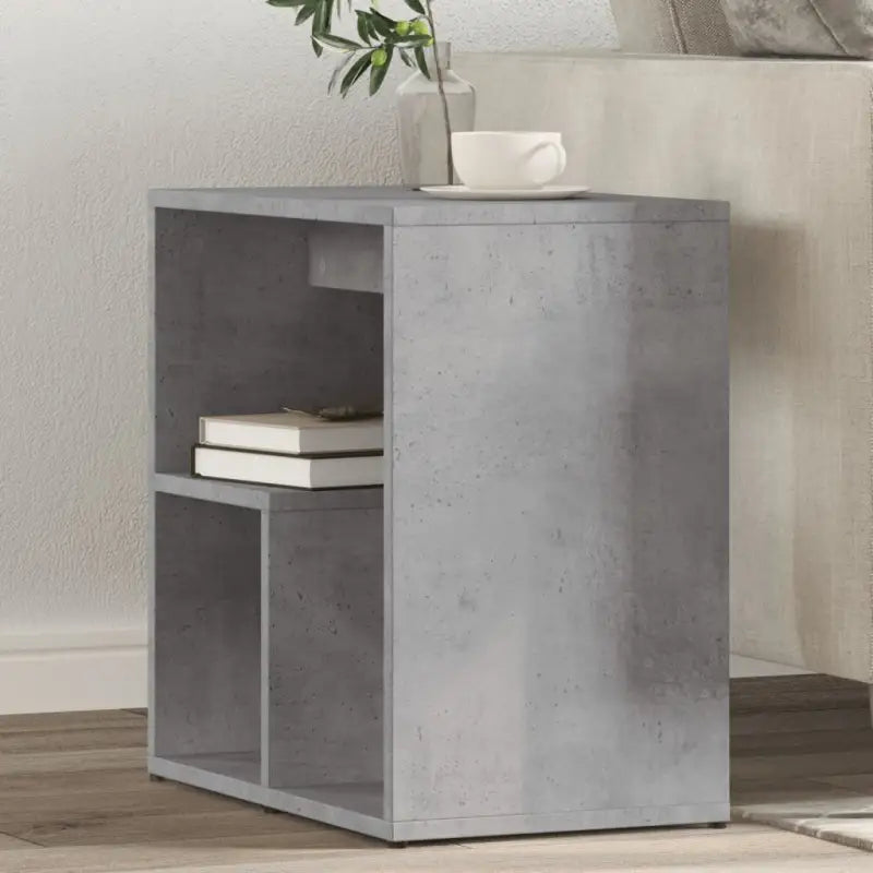 Bijzettafels met bewerkt hout voor een trendy en duurzame inrichting - Betongrijs / 1 - Bijzettafels