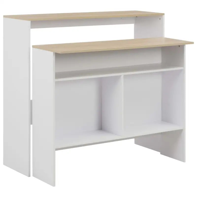Binnenste tafel voor een stijlvolle en functionele eettafel ruimte - Wit en bruin / 1 - Eettafels