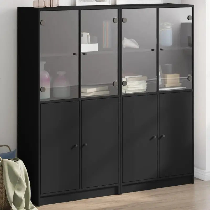 Boekenkast biedt duurzame en moderne opbergoplossing voor je interieur - Zwart / 1 / 136 cm - Dressoirs & buffetkasten