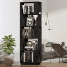 Boekenkast biedt veelzijdigheid in massief grenenhout voor je interieur - Zwart / 1 - Boekenkasten