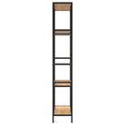 Boekenkast in bewerkt hout voor extra opbergruimte in kleine ruimtes - Lichtbruin / 1 / 180 cm - Boekenkasten