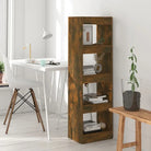Boekenkast in Grijs Sonoma voor kamer splitsing of opbergruimte - Gerookt eiken / 1 - Boekenkasten