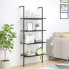 Boekenkast met 5 schappen voor extra opbergruimte - Zwart / 1 / 152.5 cm - Boekenkasten