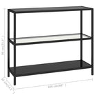 Boekenkast met gehard glas en stevig gepoedercoat ijzer - Zwart / 1 - Boekenkasten