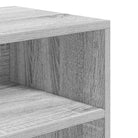 Boekenkast van bewerkt hout in grijs sonoma stijl - Boekenkasten