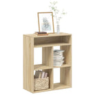 Boekenkast van bewerkt hout in grijs sonoma stijl - Sonoma eiken / 66 x 31 x 80 cm / 1 - Boekenkasten