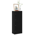 Boekenkast van bewerkt hout in grijs sonoma voor een stijlvolle organisatie - Zwart / 1 / 102 cm - Boekenkasten