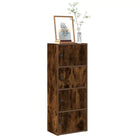 Boekenkast van bewerkt hout in grijs sonoma voor een stijlvolle organisatie - Gerookt eiken / 1 / 102 cm - Boekenkasten