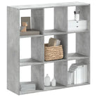 Boekenkast van bewerkt hout in grijs Sonoma voor extra opbergruimte - Betongrijs / 1 / 102 cm - Boekenkasten