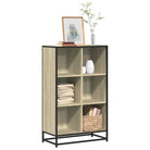 Boekenkast van bewerkt hout met industrieel metalen frame - Sonoma eiken / 65.5 x 33 x 107.5 cm / 1 - Boekenkasten