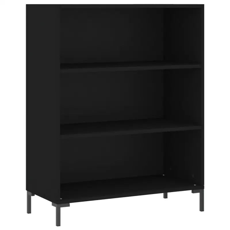 Boekenkast van bewerkt hout met moderne charme en stevige kwaliteit - Zwart / 1 - Boekenkasten