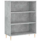 Boekenkast van bewerkt hout met moderne uitstraling en hoge kwaliteit - Betongrijs / 1 - Boekenkasten