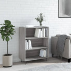 Boekenkast van bewerkt hout met moderne uitstraling - Grijs sonoma / 1 - Boekenkasten